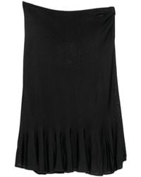 TOTEME - Fluted-Hem Knitted Midi Skirt - Lyst