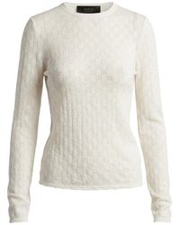 Gucci - Gg Cotton Devore Top - Lyst