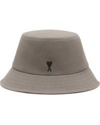 Ami Paris - Ami Embroidered Logo Bucket Hat - Lyst