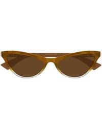Bottega Veneta - Eyewear Classic Cat Eye Sunglasses - Lyst