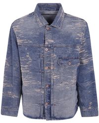 Emporio Armani - Jacket Classic Denim "Light Denim" - Lyst