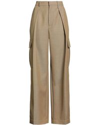 Burberry - Solid-Color Wool Work Pants - Lyst