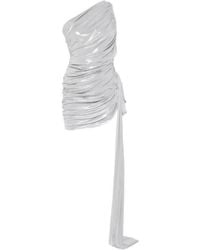 Norma Kamali - Diana Ruched-Finish Mini Dress - Lyst