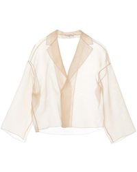 Antonelli - Emma Sheer Silk Blazer - Lyst