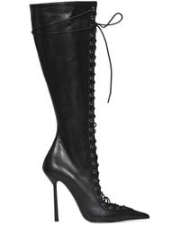 Le Silla - Colette Heeled Lace Up Boots - Lyst