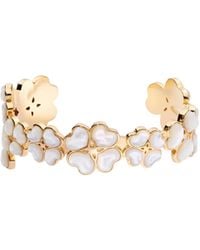 Dior - Sparkling Clover Cuff Bracelet - Lyst