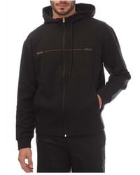 BOSS - Printed Artwork Zip-Up Hoodie - Lyst