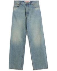 Valentino - Logo Patch Straight-Leg Jeans - Lyst
