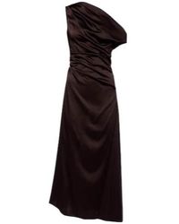 STAUD - Phare Silk-Blend Satin Cocktail Dress - Lyst