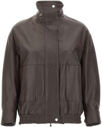 Kaos - Long-Sleeve Leather Jacket - Lyst