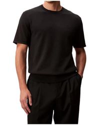Calvin Klein - Crew-Neck Knit T-Shirt - Lyst