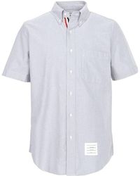 Thom Browne - Patch-Pocket Short-Sleeve Shirt - Lyst