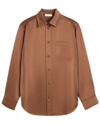 By Malene Birger - Satin Patch-Pocket Shirt - Lyst