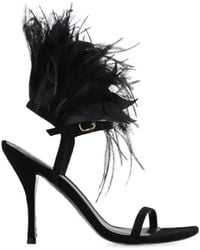 Stuart Weitzman - Feather High-Heeled Sandals - Lyst