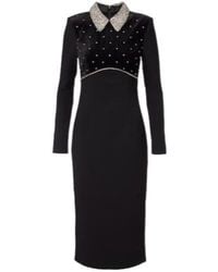 Rebecca Vallance - Alistar Embellished Midi Dress - Lyst