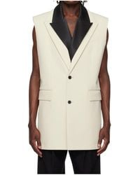 Jean Paul Gaultier - Double Layer Sleeveless Blazer - Lyst