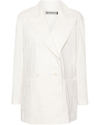 Issey Miyake - Shaped Membrane Double-Breasted Blazer - Lyst