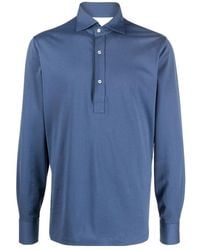 Brunello Cucinelli - Long-Sleeved Polo Shirt - Lyst