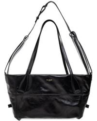 Balmain - Leather Shoulder Bag - Lyst