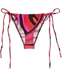 PUCCI - Pucci Marmo Tie-Side Bikini Briefs - Lyst