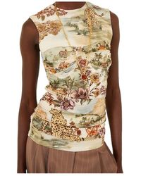 FARM Rio - Toile De Rio Sleeveless Blouse - Lyst