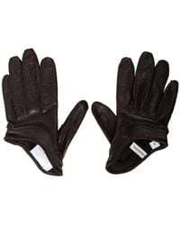 Magda Butrym - Dark Leather Gloves - Lyst