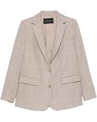 Fabiana Filippi - Checked-Pattern Single-Breasted Blazer - Lyst