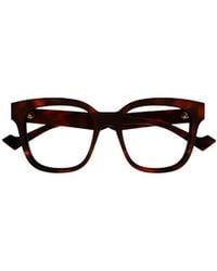 Gucci - Eyewear Square Frame Glasses - Lyst