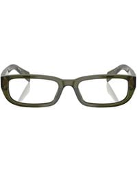 Prada - Eyewear Rectangular Frame Glasses - Lyst
