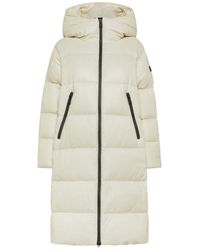 Peuterey - Logo Patch Zip-Up Hooded Down Coat - Lyst