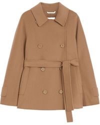 Max Mara - 'S Louis Double-Breasted Belted Jacket - Lyst