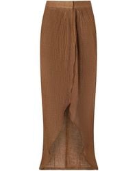 LeKasha - Organic Linen Maxi Skirt - Lyst