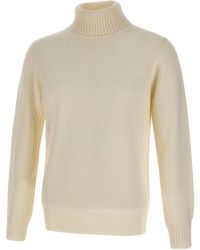 Kangra Cashmere - Kangra Turtleneck Ribbed Jumper - Lyst
