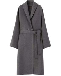 Loro Piana - Belted Long-Sleeved Coat - Lyst