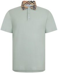 Burberry - Check Cotton Cody Polo Shirt - Lyst