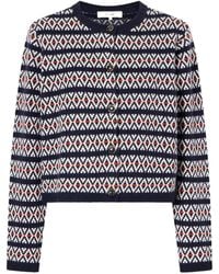 FRAME - Fair-Isle-Pattern Cardigan - Lyst
