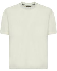 Canali - Jersey Knit Short Sleeve Top - Lyst