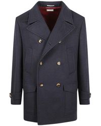 Brunello Cucinelli - Double-Breasted Coats - Lyst