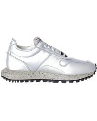 Emporio Armani - Low-Cut Lace-Up Sneakers - Lyst
