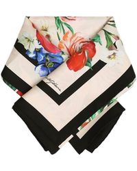 Dolce & Gabbana - Floral-Print Scarf - Lyst