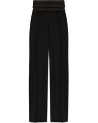 Balmain - Satin Tailored Pants - Lyst