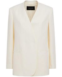 Fabiana Filippi - Viscose And Linen Blend Jacket - Lyst