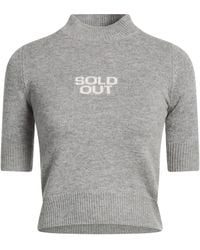 Sportmax - Mock-Neck Mid-Sleeve Knit Top - Lyst