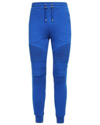 Balmain - Logo Printed Cotton Jogging Pants - Lyst