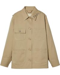 Gucci - Logo Patch-Pocket Jacket - Lyst