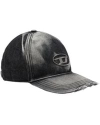 DIESEL - C-Seymon Logo Embossed Distressed Cap - Lyst