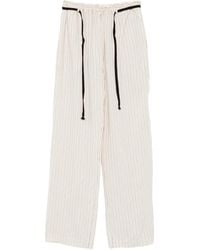Barena - Striped Drawstring Trousers - Lyst