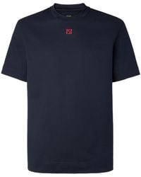 Fendi - Ff Embroidered Crewneck T-Shirt - Lyst