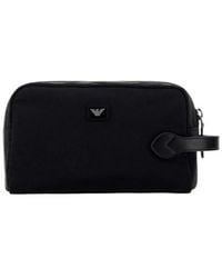 Emporio Armani - Logo Patch Toiletry Bag - Lyst