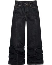 AVAVAV - Ruched Wide-Leg Jeans - Lyst
